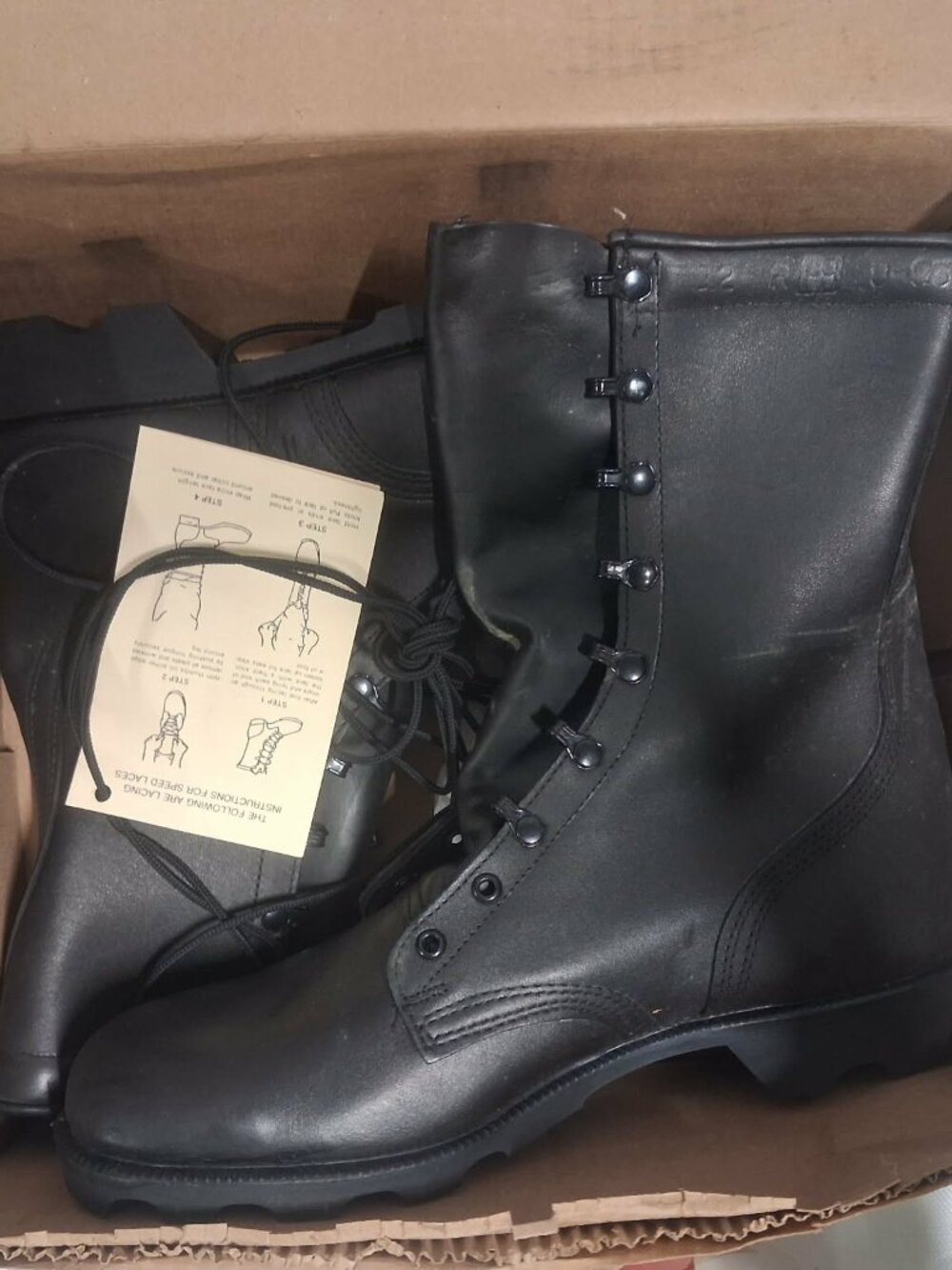 Vintage 1996 RO-Search Military Combat Boots by McRae Footwear Black Size 12R
